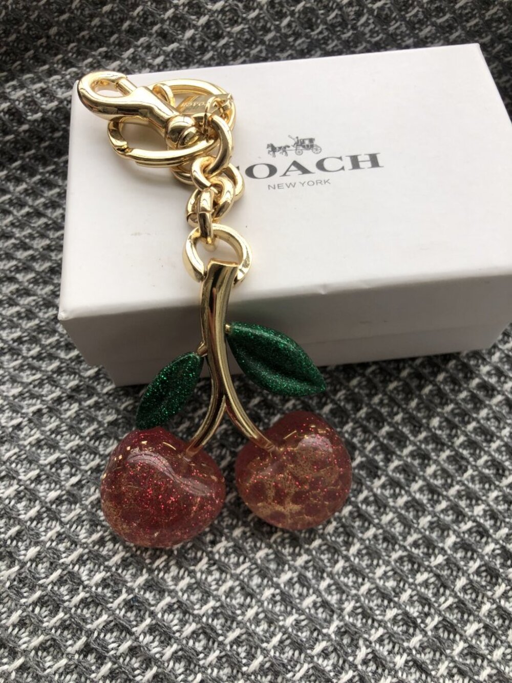 Coach Cherry Resin Bag Charm
